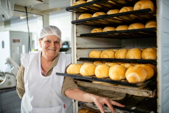 Marilene Pacassa Biazin in ihrer Bäckerei