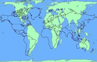Weltkarten im Vergleich